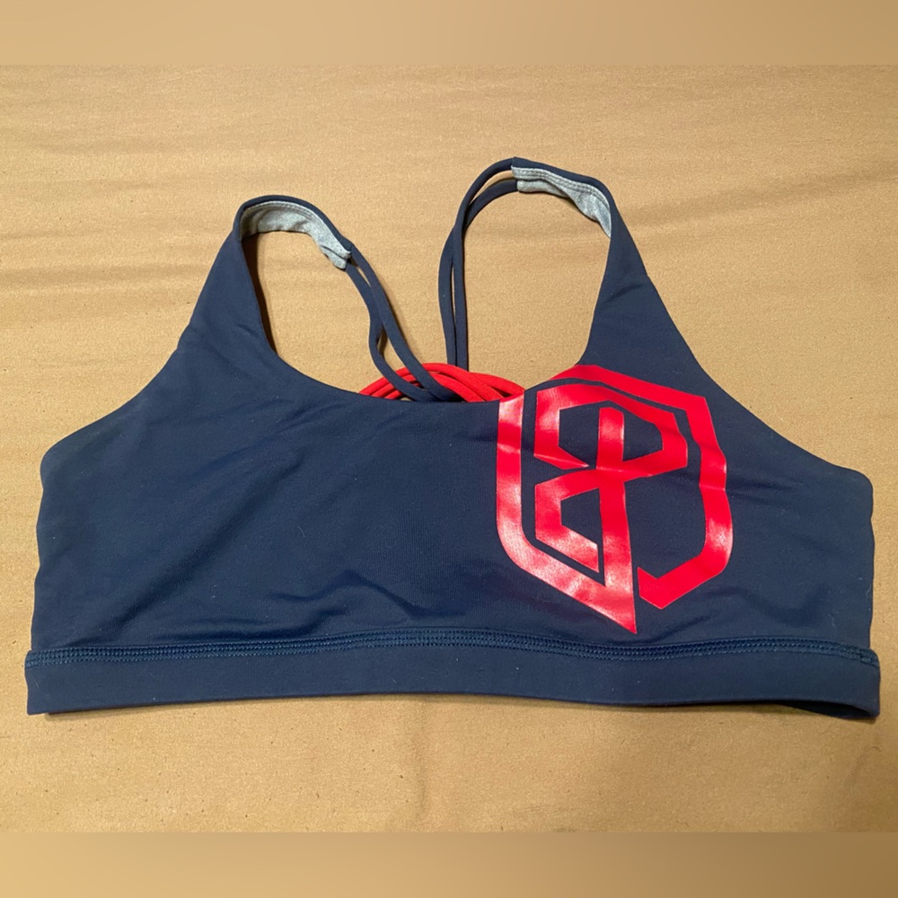 Born Primitive Navy Blue and Red Sports Bra